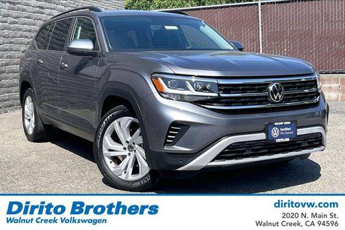 Platinum Gray Metallic 2023 Volkswagen Atlas 3.6L SE w/Technology