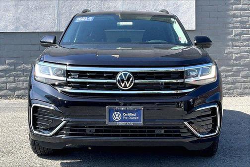 Deep Black Pearl 2021 Volkswagen Atlas 3.6L SE w/Technology