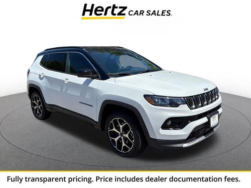 Bright White Clearcoat 2025 Jeep Compass Limited