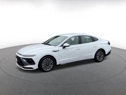 Serenity White 2025 Hyundai SONATA Hybrid SE