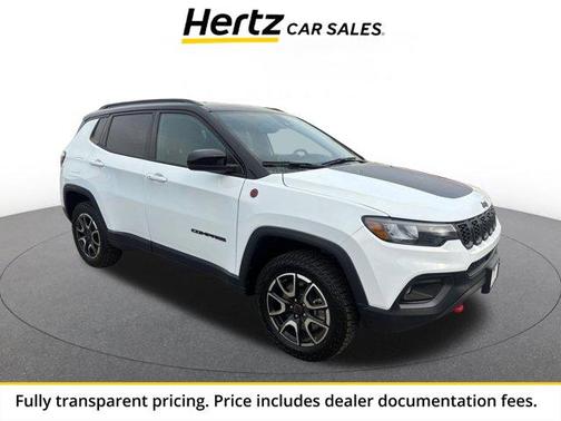 Bright White Clearcoat 2025 Jeep Compass Trailhawk