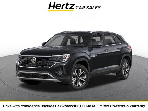 Deep Black Pearl 2026 Volkswagen Atlas Cross Sport 2.0T SE w/Technology