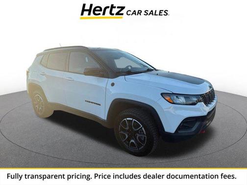 Bright White Clearcoat 2025 Jeep Compass Trailhawk