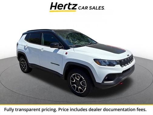 Bright White Clearcoat 2025 Jeep Compass Trailhawk