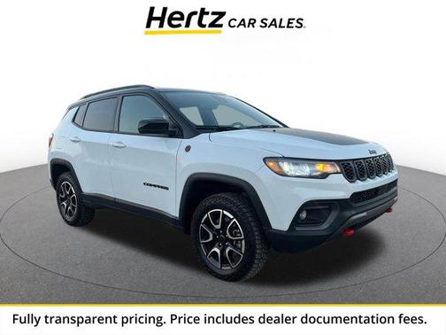 Bright White Clearcoat 2025 Jeep Compass Trailhawk