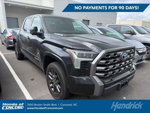 Midnight Black Metallic 2023 Toyota Tundra Hybrid Platinum