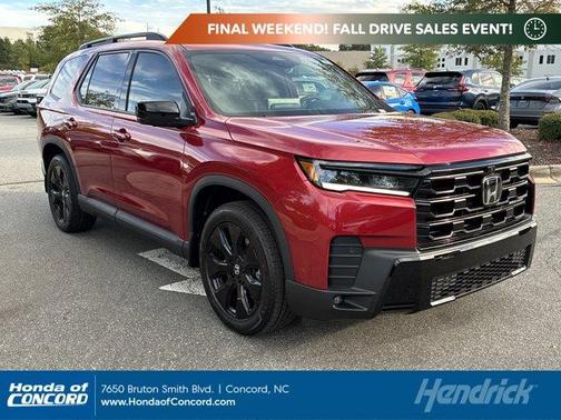 Radiant Red Metallic II 2026 Honda Pilot Black Edition