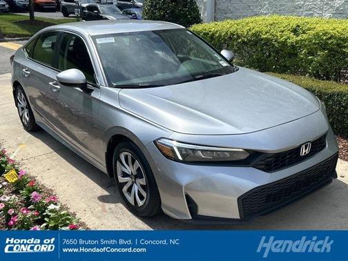 Solar Silver Metallic 2025 Honda Civic LX