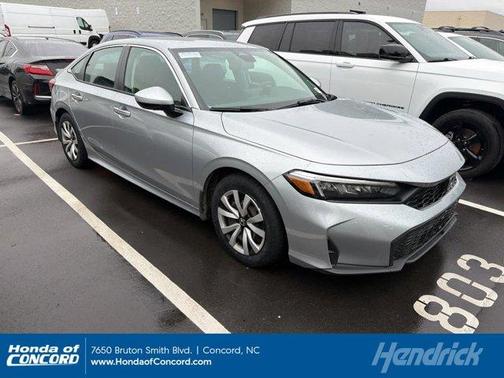 Solar Silver Metallic 2025 Honda Civic LX
