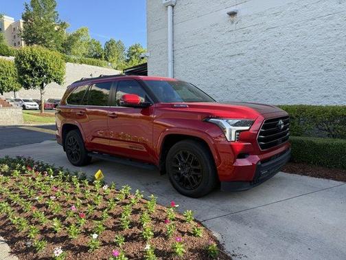 Red 2025 Toyota Sequoia SR5