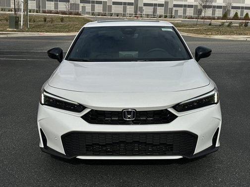 Platinum White Pearl 2025 Honda Civic Hybrid TOURING