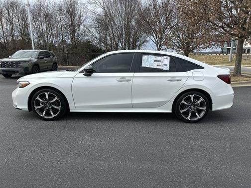 Platinum White Pearl 2025 Honda Civic Hybrid TOURING