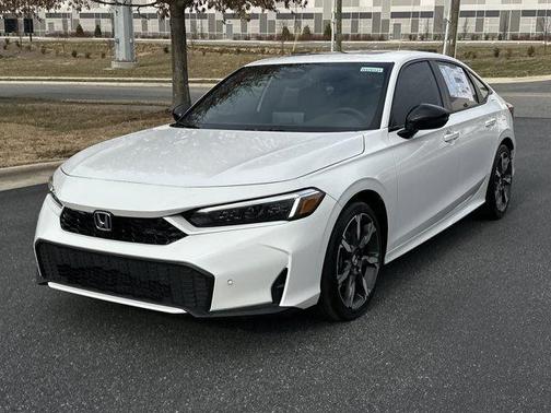 Platinum White Pearl 2025 Honda Civic Hybrid TOURING