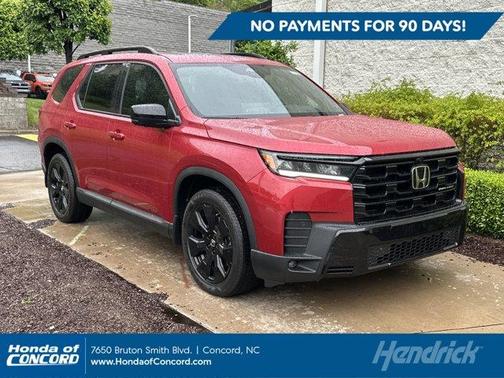 Radiant Red Metallic II 2026 Honda Pilot Black Edition