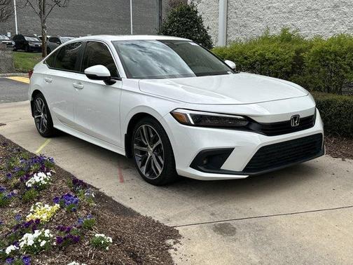 Platinum White Pearl 2024 Honda Civic Touring