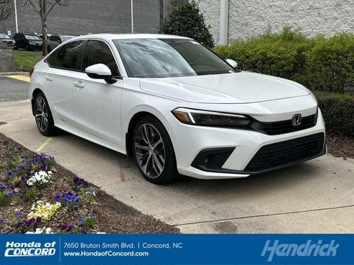 Platinum White Pearl 2024 Honda Civic Touring