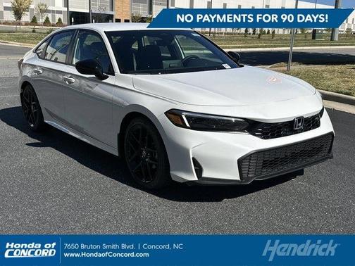 Platinum White Pearl 2026 Honda Civic Sport