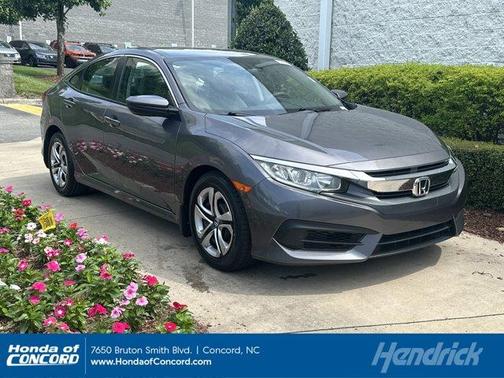 Modern Steel Metallic 2017 Honda Civic LX