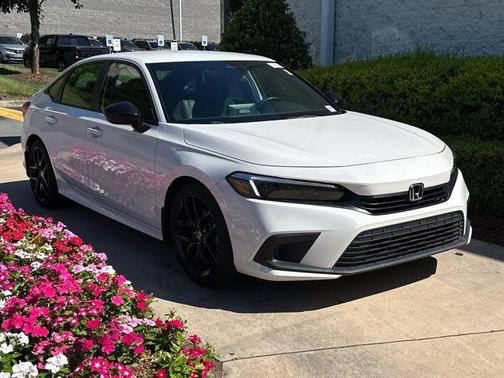 Platinum White Pearl 2024 Honda Civic Sport