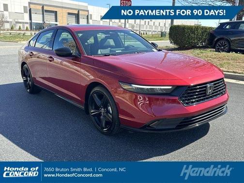 Radiant Red Metallic 2026 Honda Accord Hybrid Sport-L
