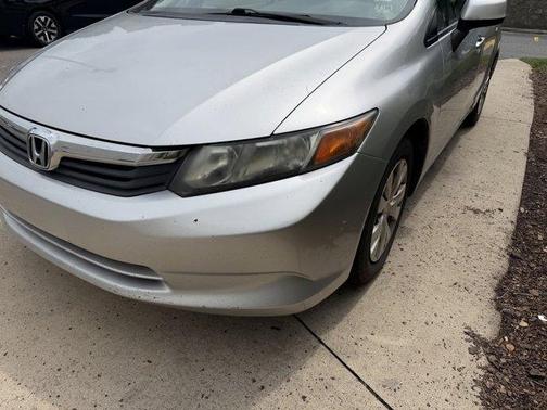 Alabaster Silver Metallic 2012 Honda Civic LX