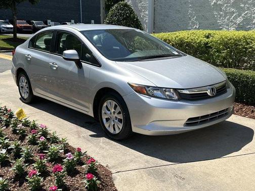 Alabaster Silver Metallic 2012 Honda Civic LX