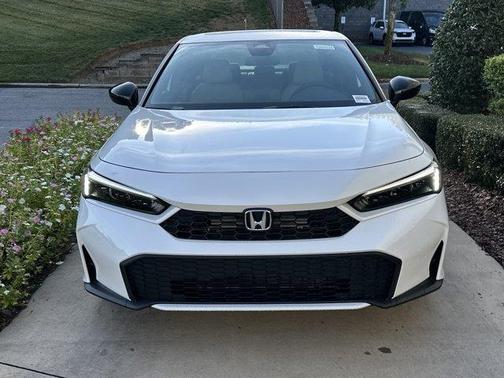 Platinum White Pearl 2026 Honda Civic Hybrid Sport