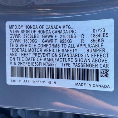 2023 Honda Civic Si Base