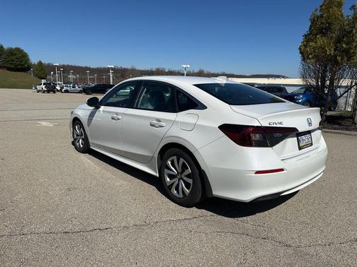 Platinum White Pearl 2025 Honda Civic LX