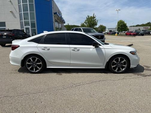 Platinum White Pearl 2026 Honda Civic Hybrid Sport Touring