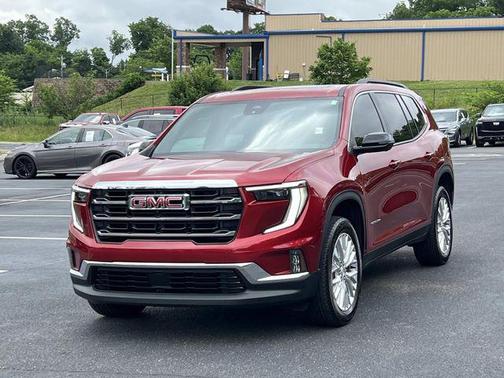 Volcanic Red Tintcoat 2025 GMC Acadia FWD Elevation