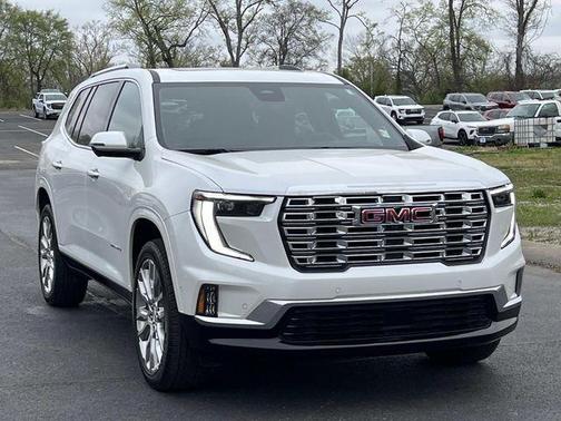 White Frost Tricoat 2025 GMC Acadia Denali