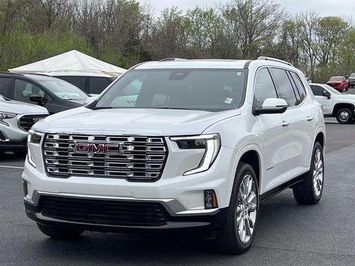 White Frost Tricoat 2025 GMC Acadia Denali