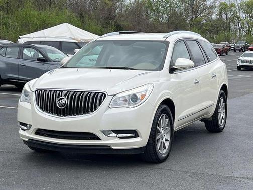 White Diamond Tricoat 2015 Buick Enclave Leather
