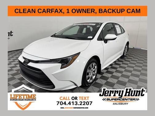 White 2025 Toyota Corolla LE