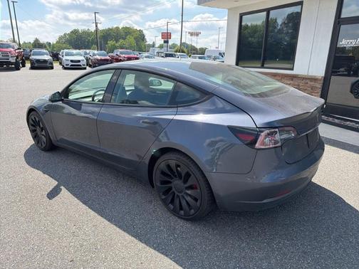Gray 2022 Tesla Model 3 Performance