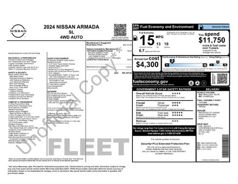 Brilliant Silver Metallic 2024 Nissan Armada SL