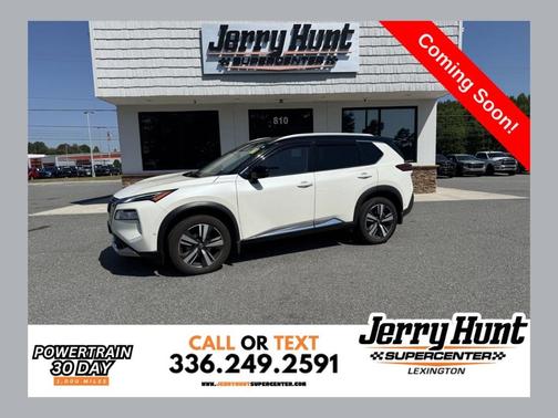 White / Black 2021 Nissan Rogue Platinum