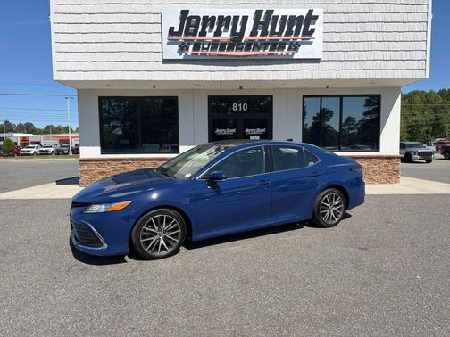 Blue 2023 Toyota Camry XLE V6