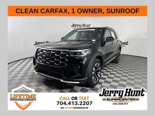 Black Metallic 2025 Ford Explorer Platinum