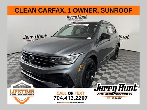 Platinum Gray Metallic 2023 Volkswagen Tiguan 2.0T SE R-Line Black