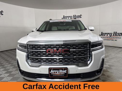 White Frost Tri-Coat 2023 GMC Acadia Denali