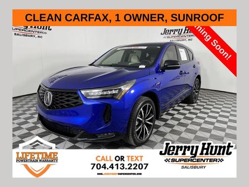 Blue 2025 Acura RDX A-Spec Advance Package