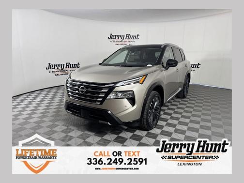 Champagne Silver Metallic / Super Black 2025 Nissan Rogue Platinum