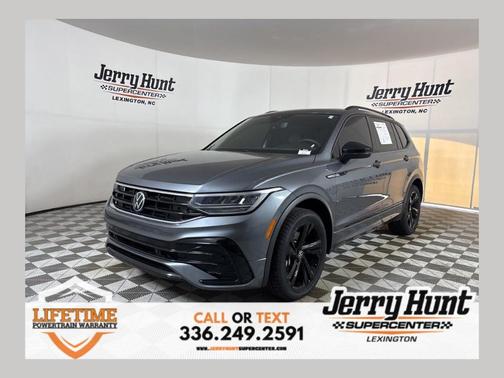 Platinum Gray Metallic 2023 Volkswagen Tiguan 2.0T SE R-Line Black