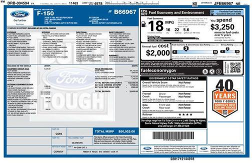Lightning Blue 2018 Ford F-150 XLT
