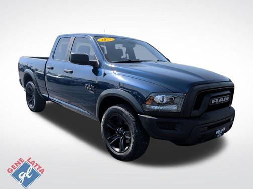 Patriot Blue Pearlcoat 2021 RAM 1500 Classic Warlock Quad Cab 4x4 6'4' Box