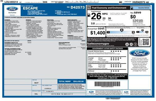 Magnetic 2017 Ford Escape Titanium