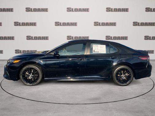 Midnight Black Metallic 2022 Toyota Camry Nightshade Edition Hybrid