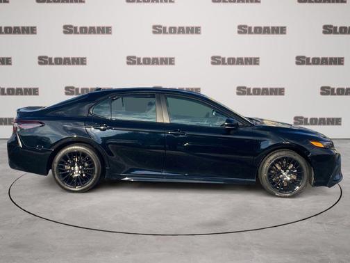 Midnight Black Metallic 2022 Toyota Camry Nightshade Edition Hybrid